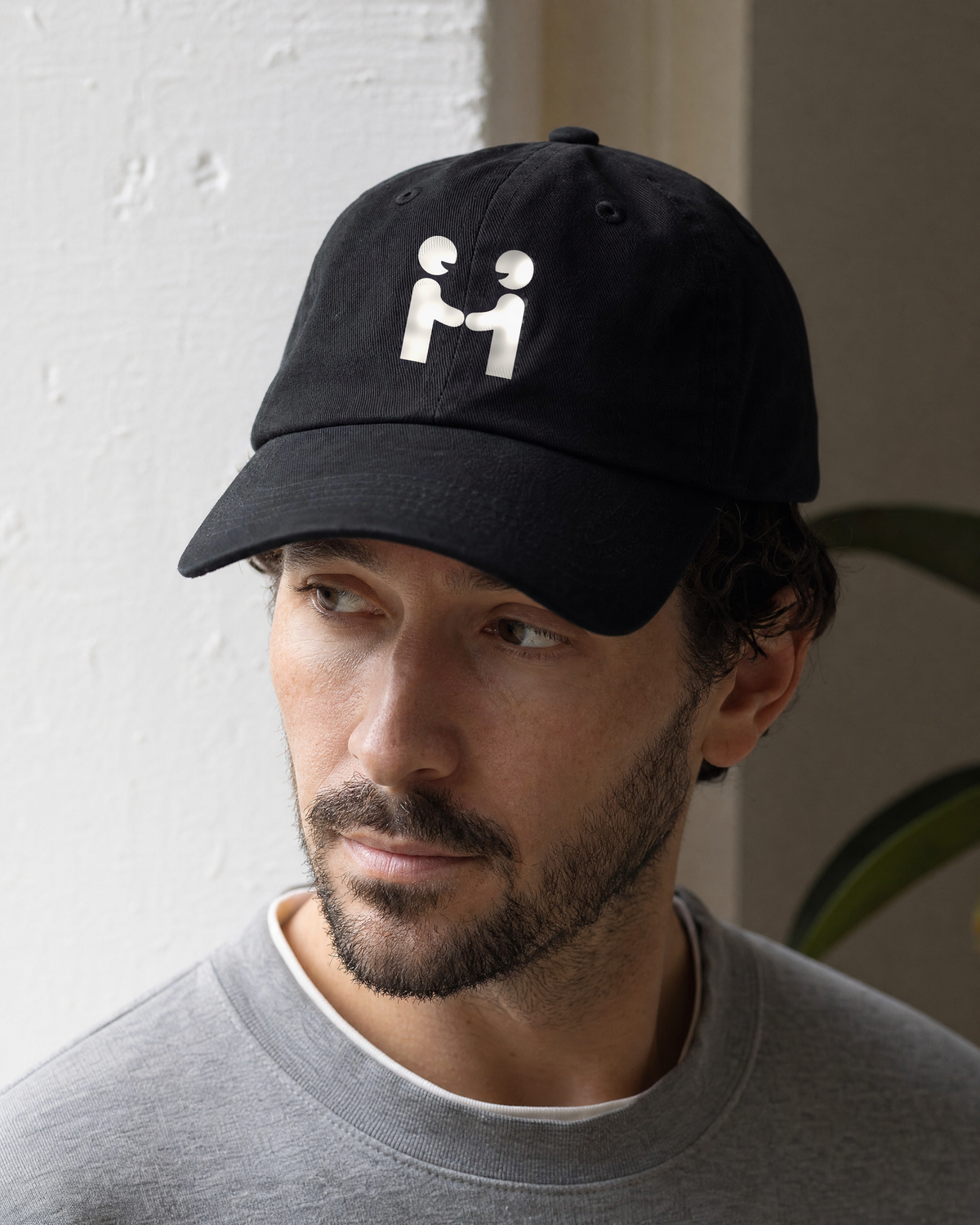 Human-H cap three-quarter portrait lifestyle view