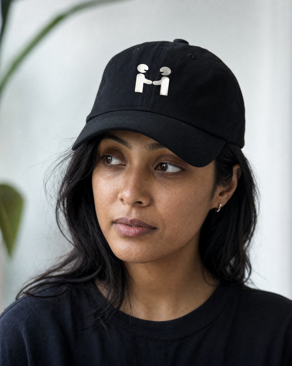 Human-H cap natural portrait view